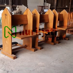 Bangku Gereja Jati Single Minimallis