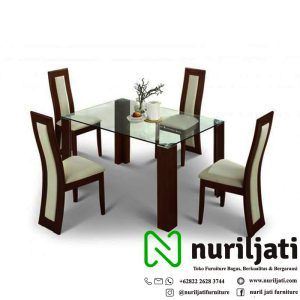 Jual Meja Makan Jati Minimallis Slim