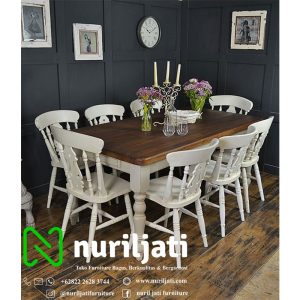 Jual Set Meja Makan Minimallis Syabby Jati