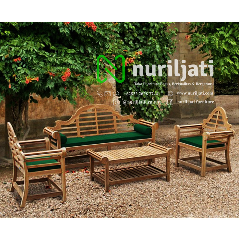Set Bangku Taman Mallboro Jati