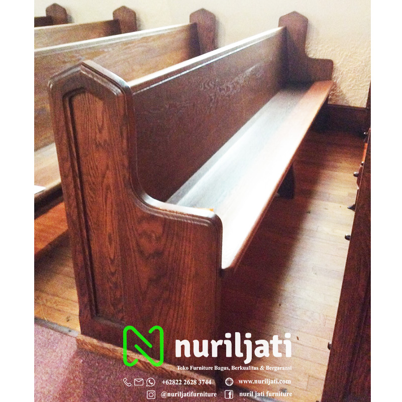 Bangku Gereja Katolik Jati Klasik Style