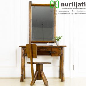 Meja Rias Klasik Rustic Jati Antik