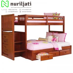 Tempat Tidur Anak Model Tingkat Jati