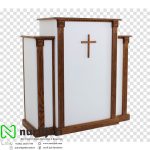 Mimbar Gereja Jati Altar Minimalis Duco