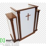 Mimbar Gereja Jati Altar Minimalis Duco