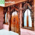 Pintu Rumah Ukir Gebyok Jendela Kaca
