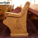 Bangku Gereja Desain Minimalis Kayu Jati