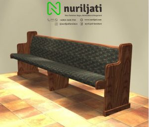 Bangku Gerja Kayu Jati Model Minimalis