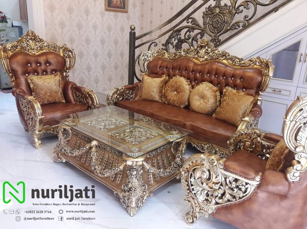 Gambar Sofa Tamu Jati Belagio Ukir Mewah