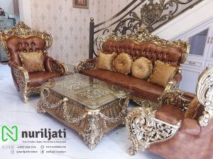 Sofa Tamu Jati Belagio Ukir Mewah