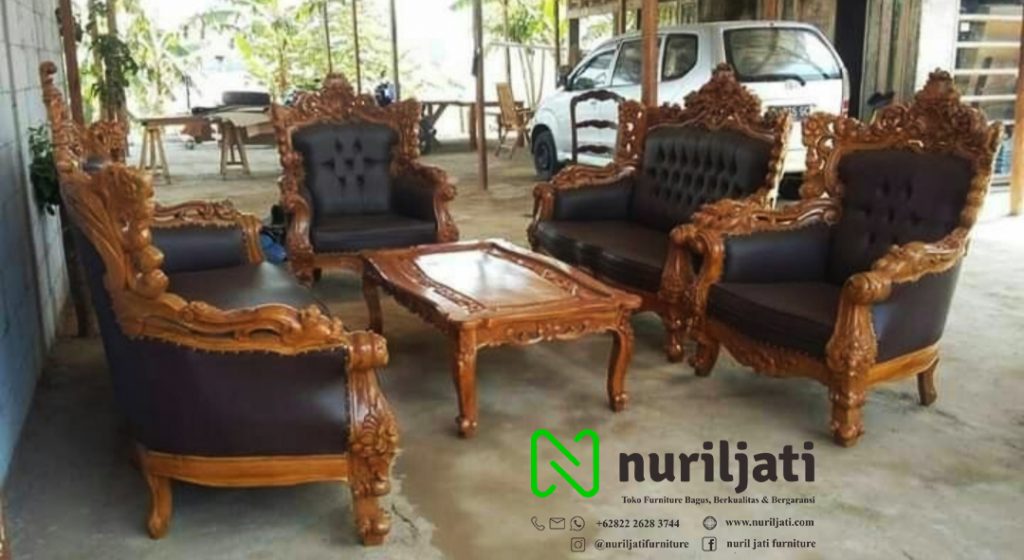 Gambar Sofa Tamu Lokal Jepara Jati Ukir 01