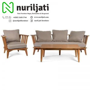 Sofa Tamu Jati Minimali Retro Jepara