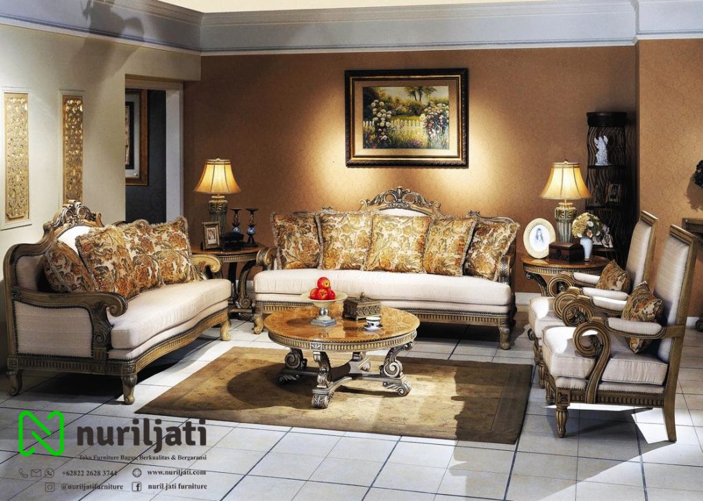 Jual Sofa Tamu Klasik Mewah Kayu Jati