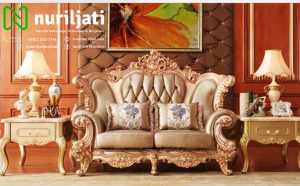 Sofa Tamu Single Ukir Jati Jepara