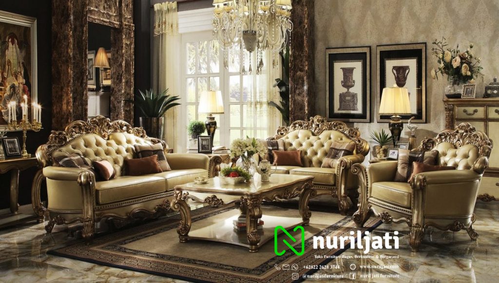 Jual Sofa Tamu Ukir Jepara Luxury Mewah