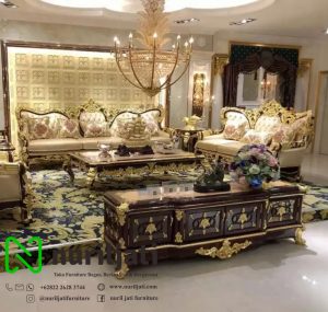 Sofa Tamu Ukir Mewah Jati Jepara