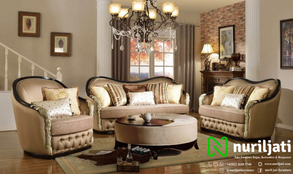 Jual Harga Sofa Tamu Ukir Lengkung Mewah