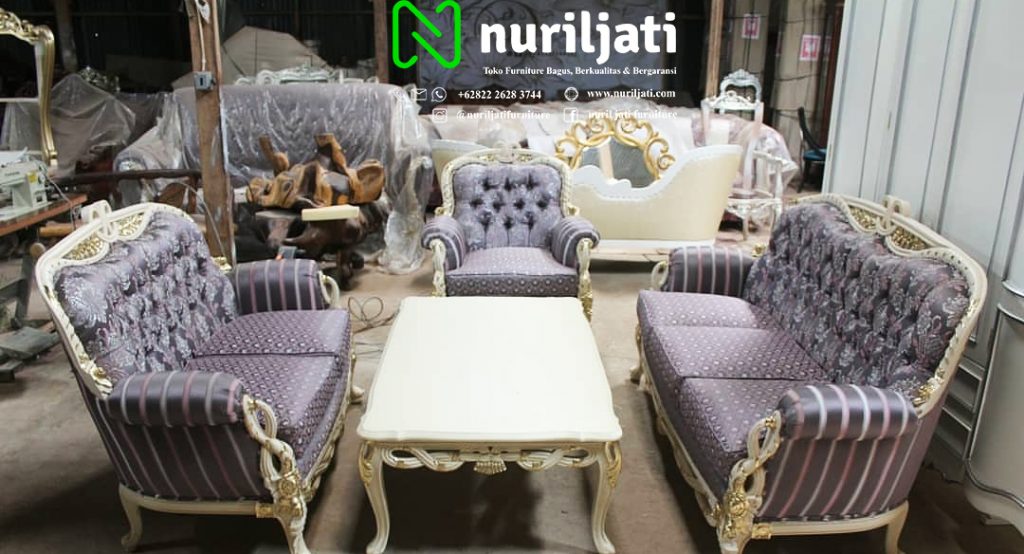 Model Sofa Tamu Ukir Jepara Duco Putih 01