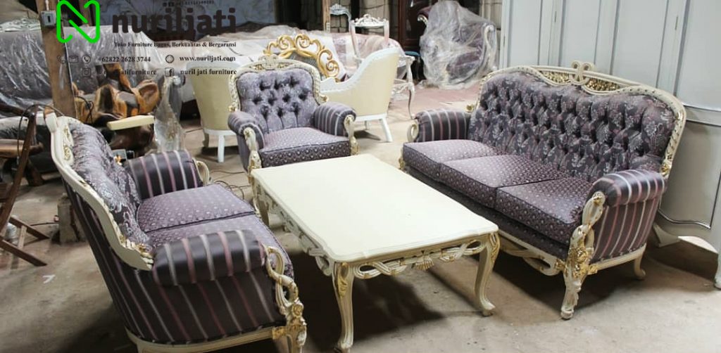Jual Model Sofa Tamu Ukir Jepara Duco Putih 02