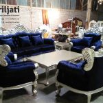 Sofa Tamu Ukir Duco Silver Mewah Terbaru