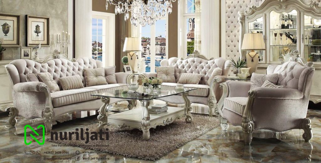Jual Sofa Tamu Ukir Italian Furnish White