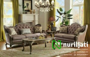 Sofa Tamu Ukir Jepara Grape Jati