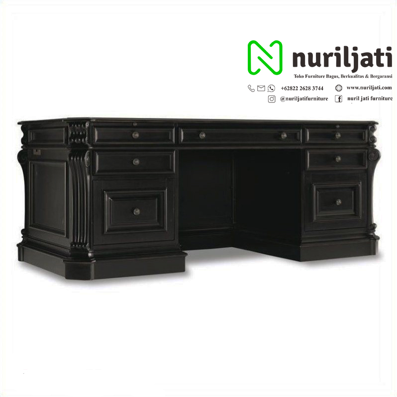 Jual Meja Kantor Kayu Jati Furnish Duco