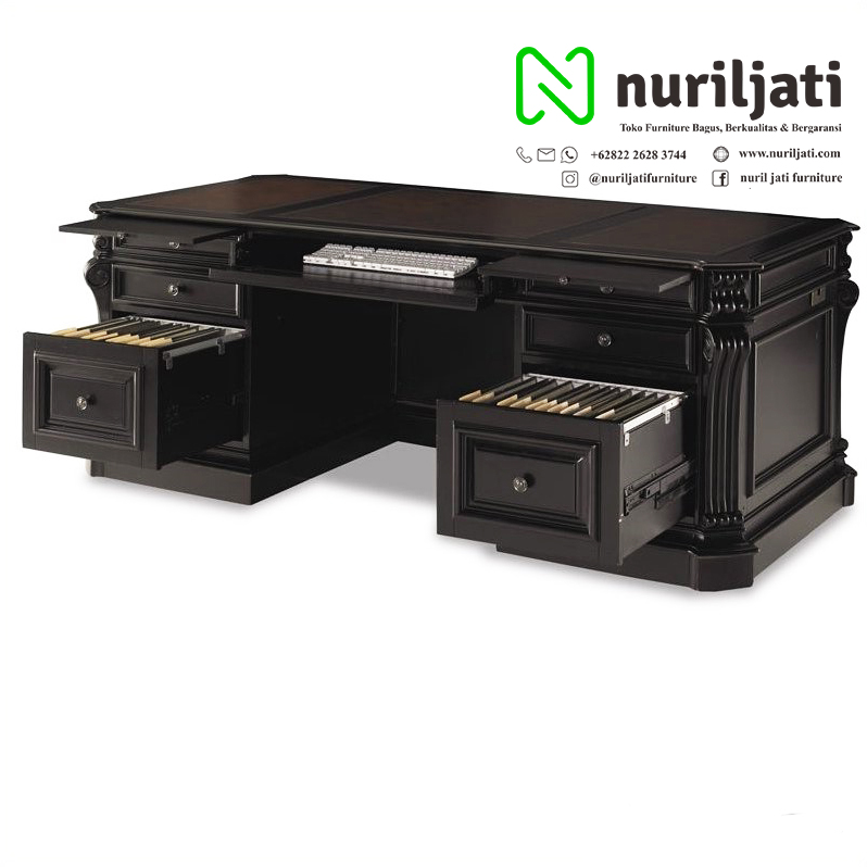 Jual Meja Kantor Kayu Jati Furnish Duco