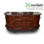 Meja Kantor Kayu Jati Ukir Italian