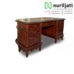 Meja Kantor Kayu Jati Ukir Italian