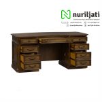 Meja Kantor Minimalis Modern Kayu Jati