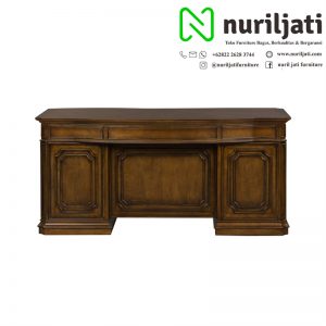 Meja Kantor Minimalis Modern Kayu Jati