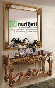 Meja Rias Safira Ukir Mewah Gold 06