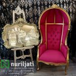 Sofa Balon Mewah Cat Duco Emas