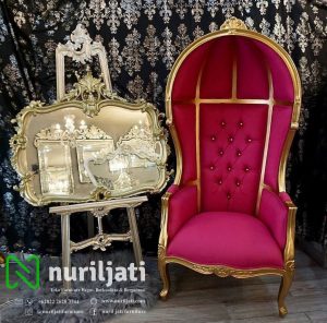 Sofa Balon Mewah Cat Duco Emas