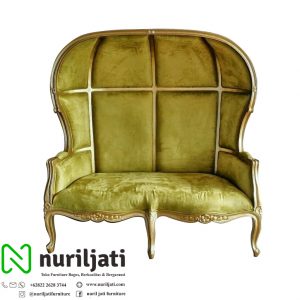 Sofa Balon Ukir Jati 2 Dudukan