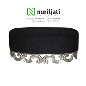 Sofa Bunder Bench Ukir Cat Silver