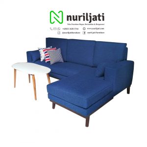 Sofa Tamu Sudut Model Retro Minimalis