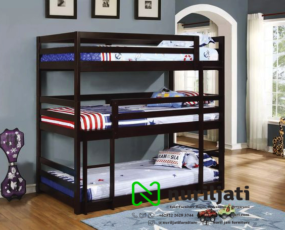 Jual Tempat Tidur Tingkat 3 Ranjang TT002