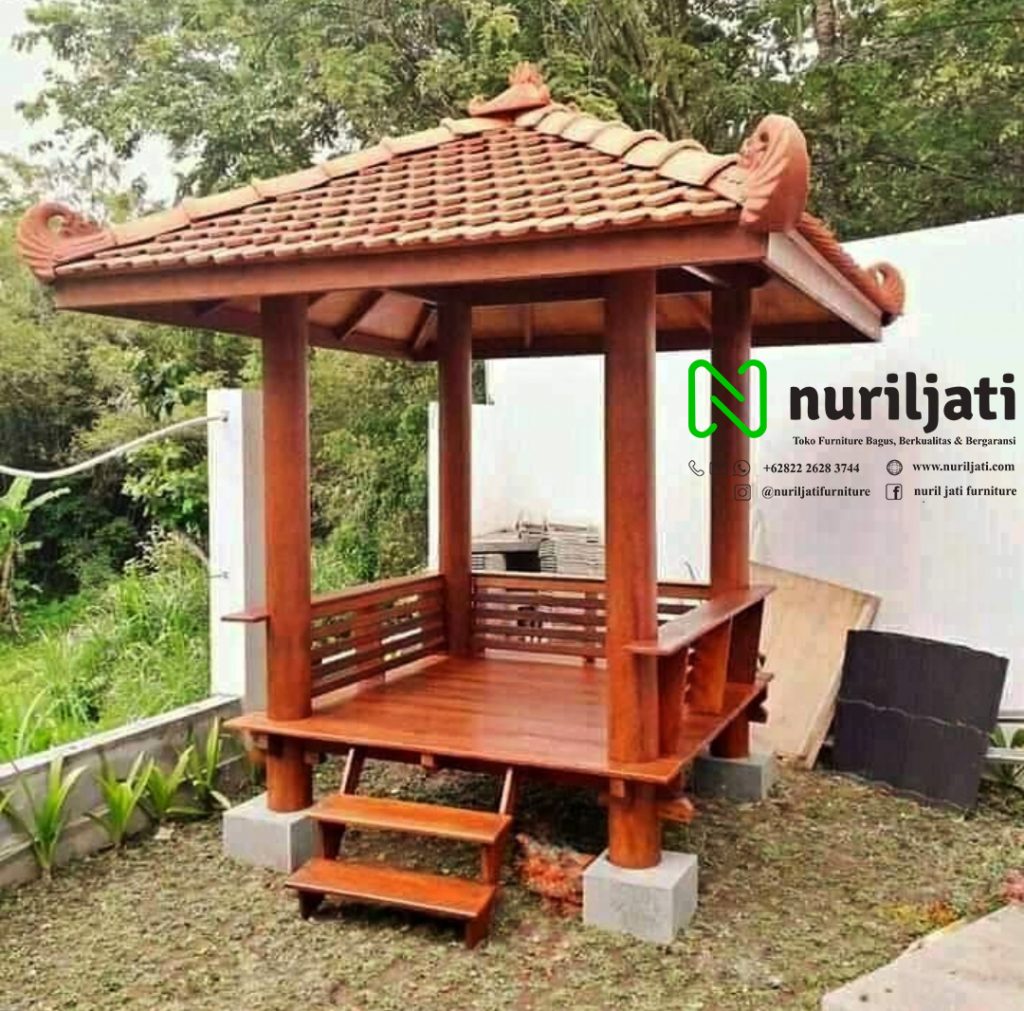 Jual Gazebo Kayu Ukuran Kecil Model Minimalis