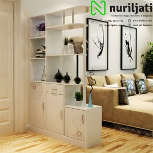 Partisi Pembatas Ruangan Minimalis Warna Putih