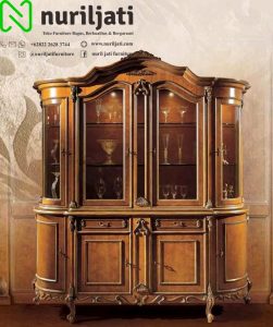 Lemari Hias Minimalis Lengkung Tumpuk