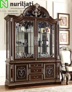 Lemari Hias Ukir 2 Pintu Mewah