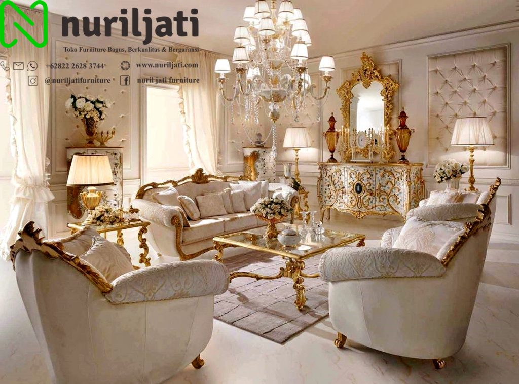 Jual Set Sofa Tamu Ukir Mewah Royal