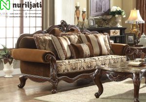 Jual Set Sofa Tamu Ukiran Klasik Jepara 01