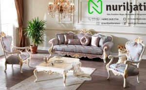 Sofa Tamu 3 Dudukan Ukir Mewah
