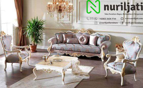Jual Sofa Tamu 3 Dudukan Ukir Mewah