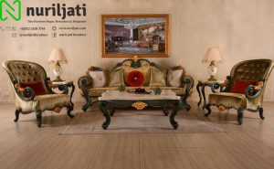 Sofa Tamu Rangka Jati Model Kuno