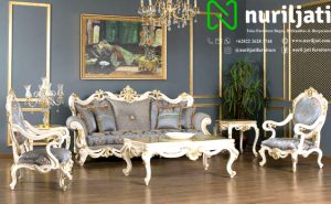 Sofa Tamu Ukir Mewah Royal Custom