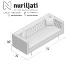 Kursi Sofa Chesterfield Jati Minimalis Jepara